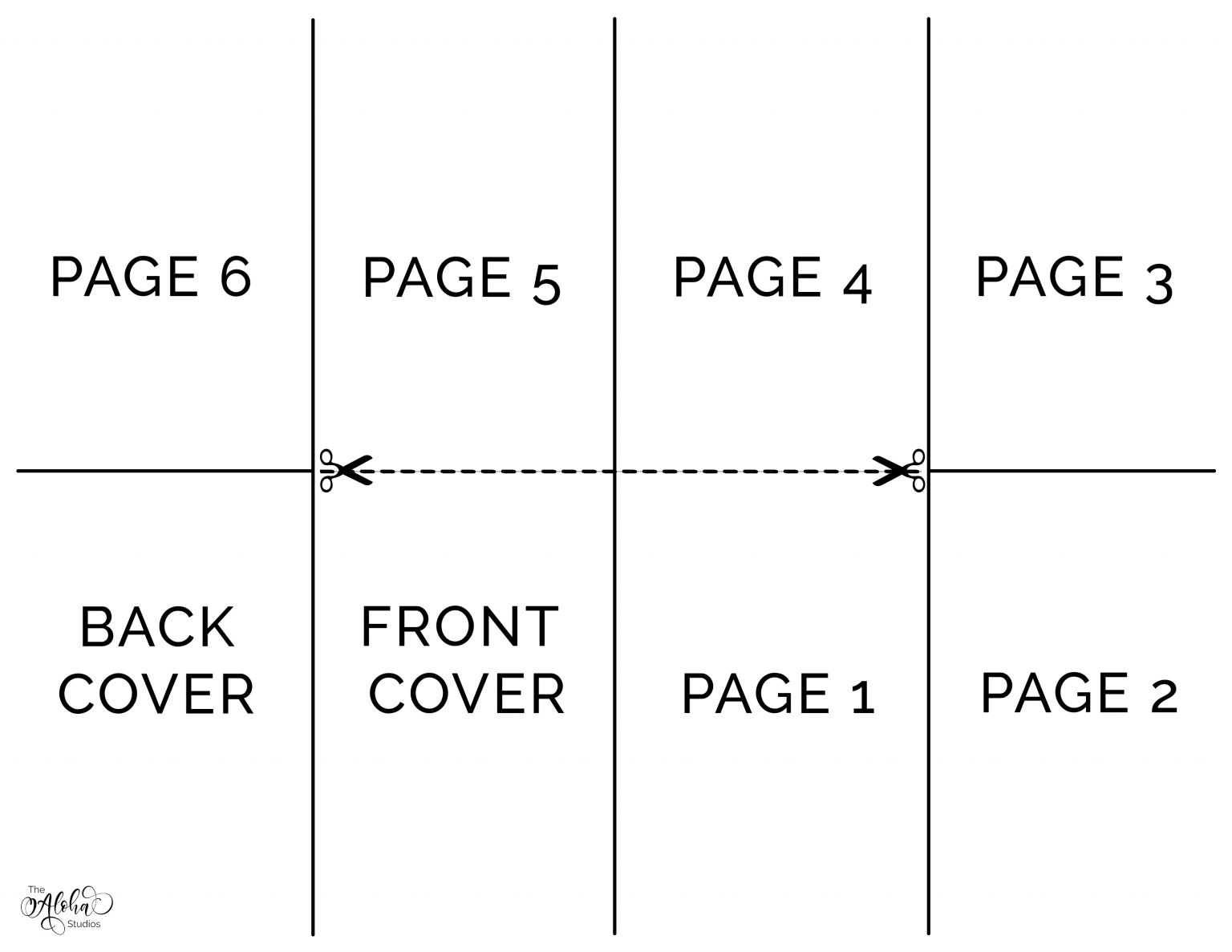 Make Your Own Mini Zine Free Template Keiko Saile The Aloha Studios