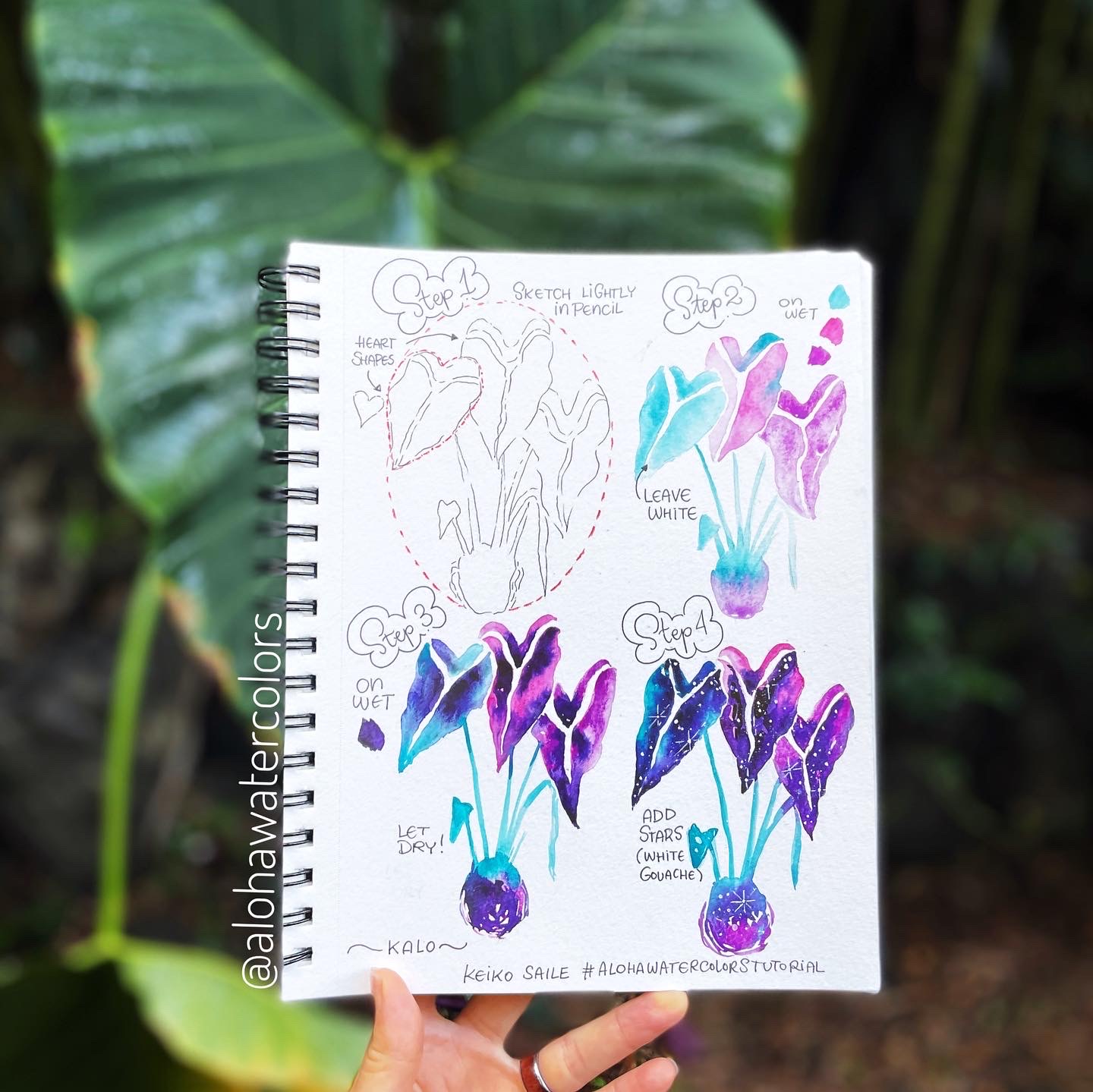 *NEW Kalo (Taro) Leaf - Rachael -  Bookmark